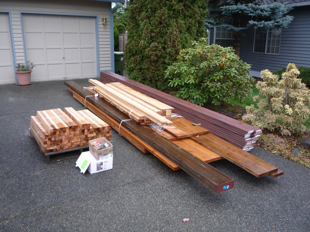 New decking arrives - let's get to work.