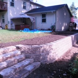 We LOVE building retaining walls